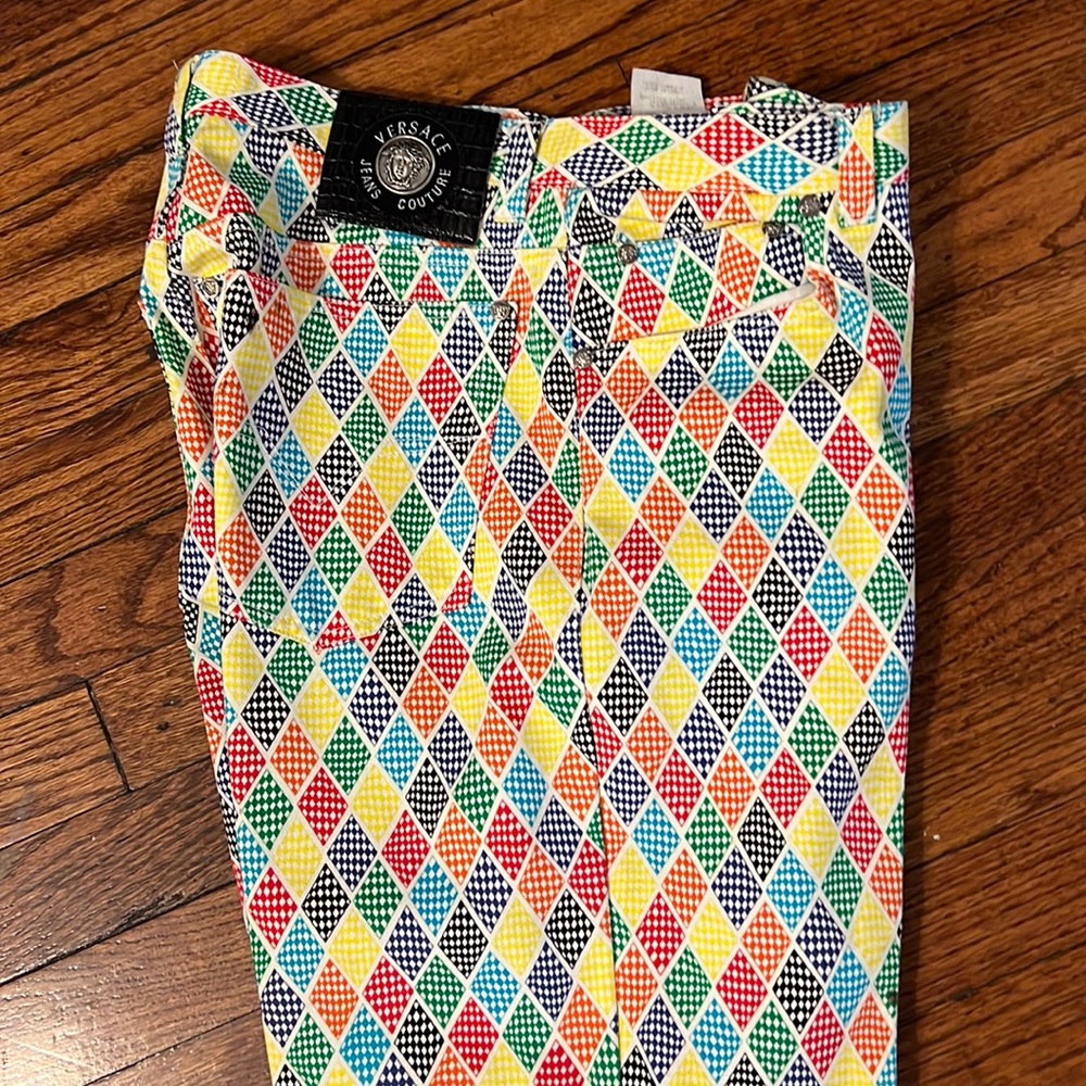 Versace Jeans Couture, size 34 /48 unisex nice fit, it looks like race flags.